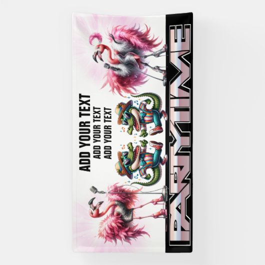 FEESTTIJDBANNER SPANDOEK (Verticaal)