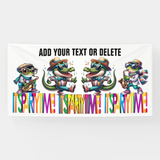 FEESTTIJDBANNER SPANDOEK (Horizontaal)