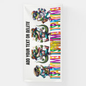 FEESTTIJDBANNER SPANDOEK (Verticaal)