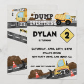 Feesttruck Bouwplaats Kaart (Voorkant / Achterkant)