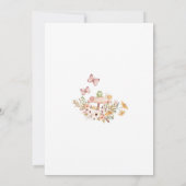 Feestuitnodiging 1e verjaardag Fee Kaart (Achterkant)