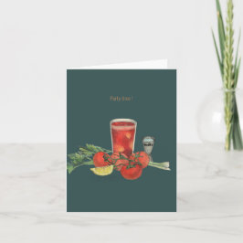 Feestuitnodiging Bloody Mary Kaart