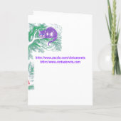 Feestuitnodiging: "Cheshire Cat" (Achterkant)