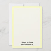 Feestuitnodiging - Daisy Design Kaart (Achterkant)