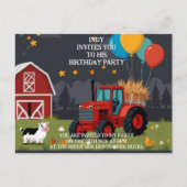 Feestuitnodiging die u naar uw smaak kunt personal aankondigingskaart (Voorkant)