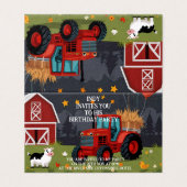 Feestuitnodiging die u naar uw smaak kunt personal kaart (Buitenkant ongevouwen)