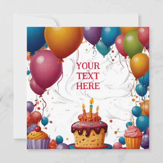 Feestuitnodiging die u naar uw smaak kunt personal save the date (Achterkant)