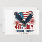 Feestuitnodiging Freedom Forever Party Kaart (Voorkant)