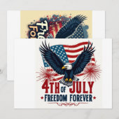 Feestuitnodiging Freedom Forever Party Kaart (Voorkant / Achterkant)