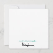 Feestuitnodiging Kaart (Achterkant)