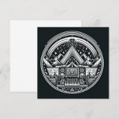 Feestuitnodiging Kaart (Voorkant / Achterkant)