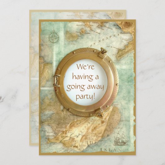 Feestuitnodiging Kaart (Voorkant / Achterkant)