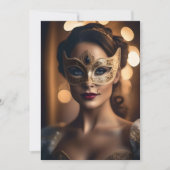 Feestuitnodiging - Mardi Gras Design Kaart (Voorkant)