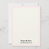 Feestuitnodiging - Roos Ontwerp Kaart (Achterkant)