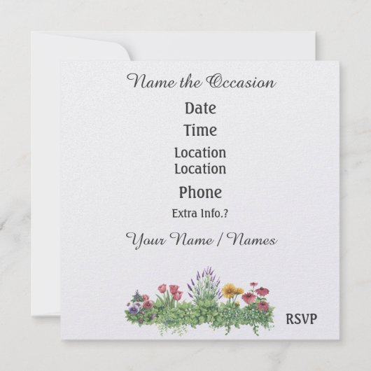 Feestuitnodiging - SRF Kaart (Achterkant)