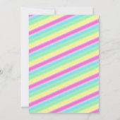  feestuitnodiging voor meisjes kaart (Achterkant)