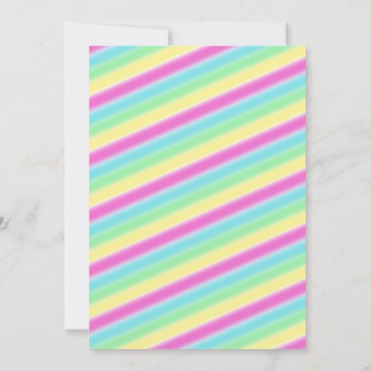  feestuitnodiging voor meisjes kaart (Achterkant)