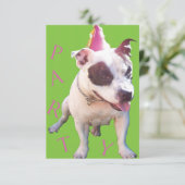 Feestuitnodigingen voeg je naam toe kaart (Staand voorkant)