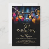 Feestverlichting 60e verjaardagsfeest kaart (Voorkant)
