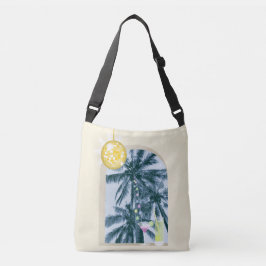 Feestverlichting, Cocktails en Disco Ball onder ha Crossbody Tas