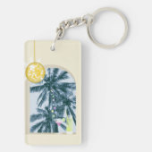 Feestverlichting, Cocktails en Disco Ball onder ha Sleutelhanger (achterkant)