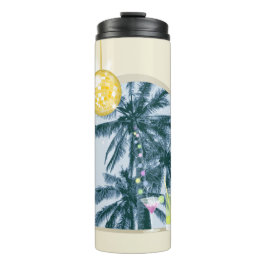 Feestverlichting, Cocktails en Disco Ball onder ha Thermosbeker