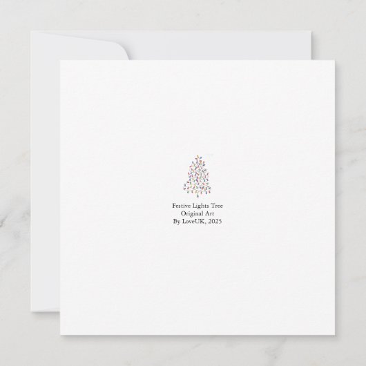 Feestverlichting Kaart (Achterkant)