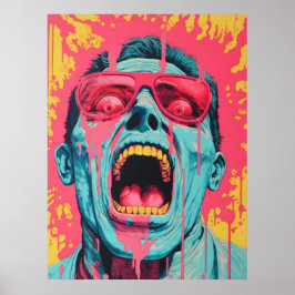 Feestvibes: de geest van rock poster