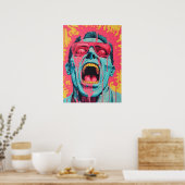 Feestvibes: de geest van rock poster (Keuken)