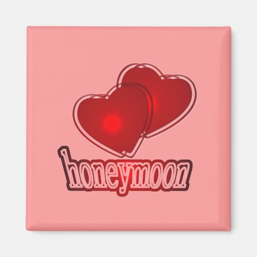 feestvieren honeymoons magneet (Voorkant)