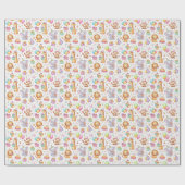 Feestvierend dier Parade – Waterverf Verjaardagson Cadeaupapier (Vlak)