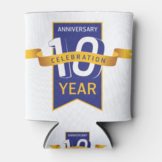Feestviering 10-jarig jubileum blikjeskoeler (Voorkant)