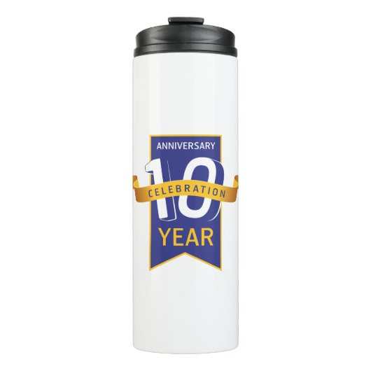 Feestviering 10-jarig jubileum thermosbeker (Voorkant)