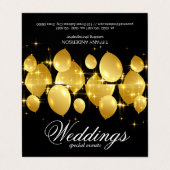 feestviering | Ballonnen Visitekaartje (Buitenkant ongevouwen)