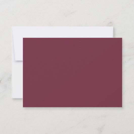 FEESTVIERING INFO modern minimal maroon blauw Kaart (Achterkant)