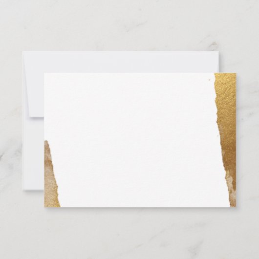 FEESTVIERING INSERT modern luxe verguld goud Kaart (Achterkant)