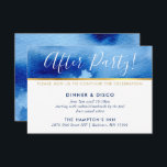 FEESTVIERING KAART goud smart blue waterverf<br><div class="desc">door kat massard >> www.simplysweetPAPERIE.com <<<< Een eenvoudig ontwerp voor uw RSVP REPLY-KAARTEN - om uw belangrijkste uitnodigingen aan te passen. Ik hou van het ontwerp, maar ik zou graag wat veranderingen zien - een ander kleurenschema, product, een foto toevoegen of aangepast voor een andere gelegenheid - zonder zorgen contact...</div>