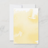 FEESTVIERING KAART moderne gele waterverf (Achterkant)