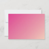 FEESTVIERING KAART moderne roze gradiënt (Achterkant)