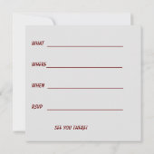 FEESTVIERING PLEZIER ELKE UITNODIGING (Achterkant)