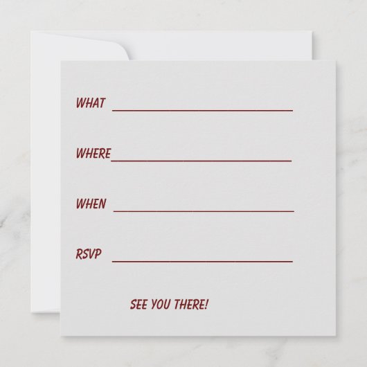 FEESTVIERING PLEZIER ELKE UITNODIGING (Achterkant)