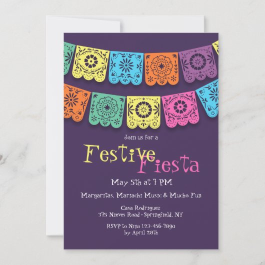 Feestvlaggen Uitnodiging (Voorkant)
