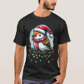 Feestvogel viert Kerstmis T-shirt (Voorkant)