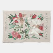 feestvogels theedoek (Horizontaal)