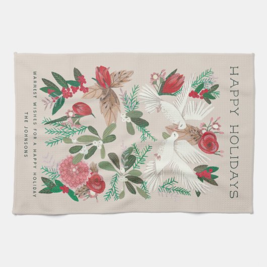 feestvogels theedoek (Horizontaal)