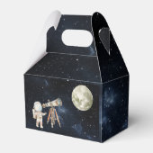 Feestvoorkeursbox van het Kind met een ruimtethema Bedankdoosjes (Achterkant)
