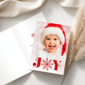 feestvreugde | Gevouwen Vakantiefotokaart Feestdagen Kaart