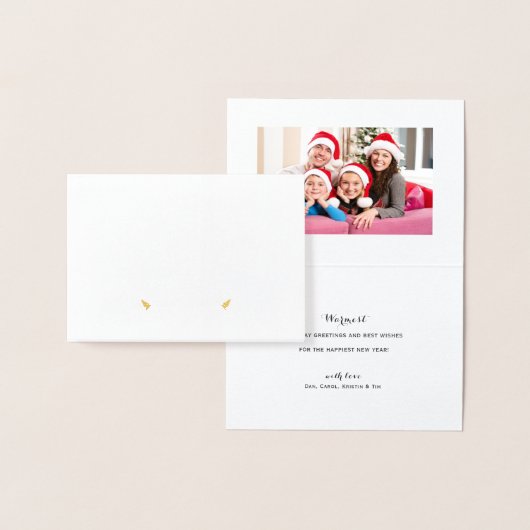 FEESTVREUGDE KERST ORNAMENT BANNER | GOUD FOLIE KAARTEN (Display)