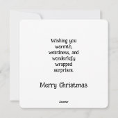 Feestvreugde met je botten feestdagenkaart (Achterkant)