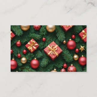 "Feestvreugde — Rood & Goud Kerstmagie" Visitekaartje